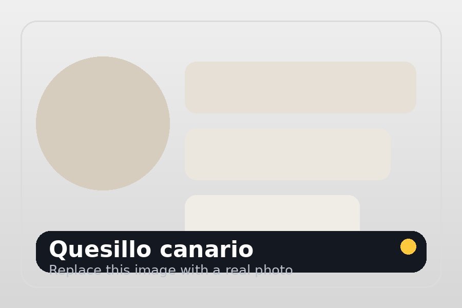 Quesillo canario